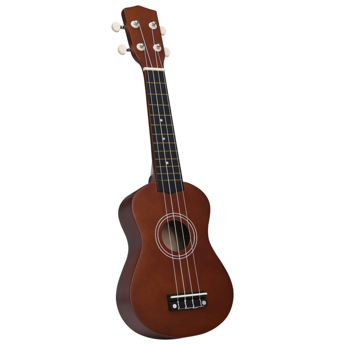 Set ukulele soprano, cu husă, pentru copii, natural, 21" - WALTI WALTI