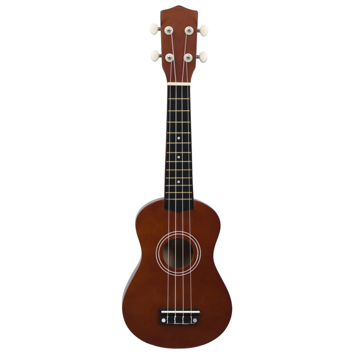Set ukulele soprano, cu husă, pentru copii, natural, 21" - WALTI WALTI