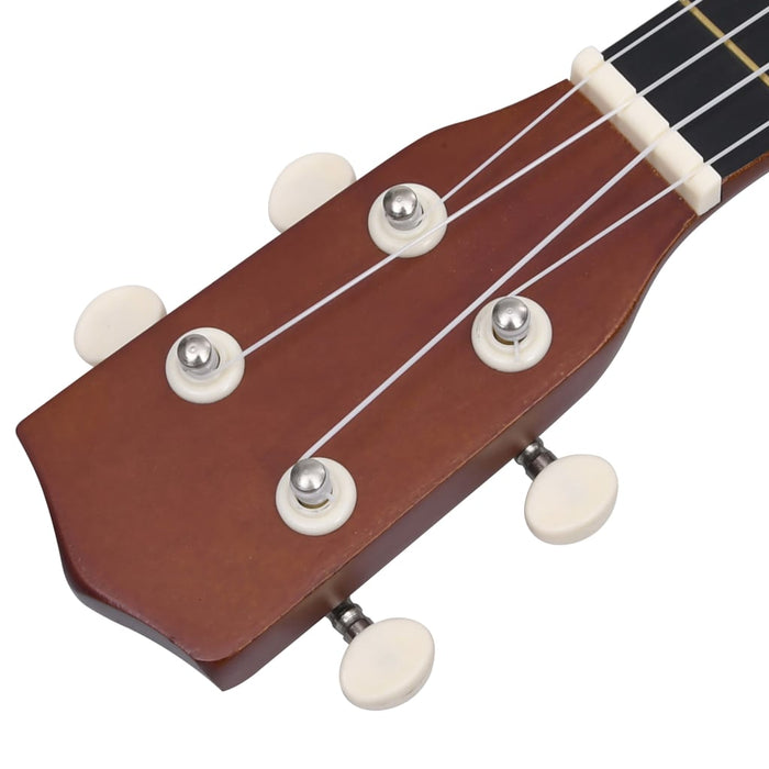 Set ukulele soprano, cu husă, pentru copii, natural, 21" - WALTI WALTI