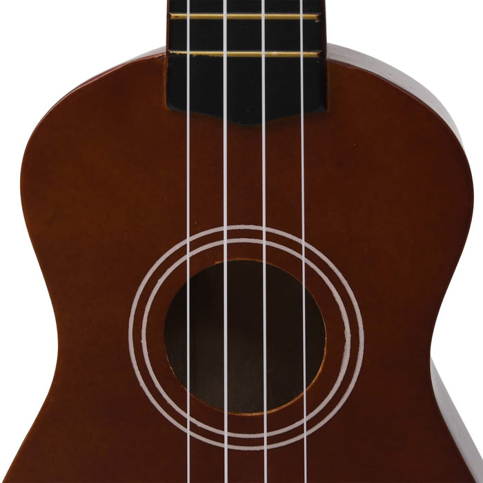 Set ukulele soprano, cu husă, pentru copii, natural, 21" - WALTI WALTI