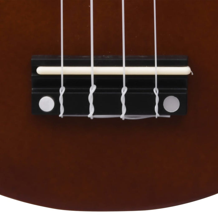 Set ukulele soprano, cu husă, pentru copii, natural, 21" - WALTI WALTI