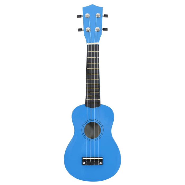 Set ukulele Soprano pentru copii, cu husă, bleu, 21" - WALTI WALTI