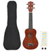 Set ukulele Soprano pentru copii, cu husă, natural, 23" - WALTI WALTI