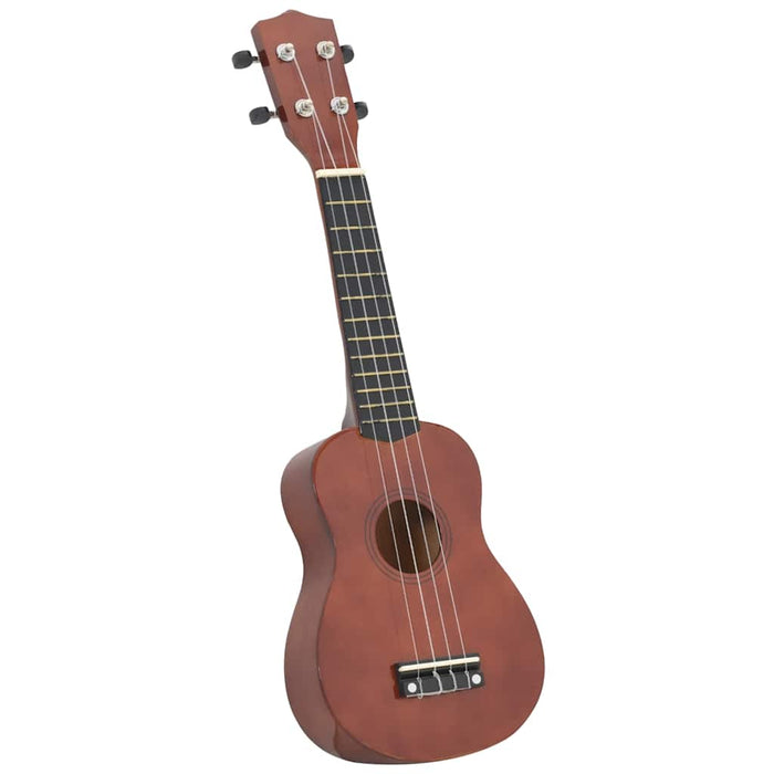 Set ukulele Soprano pentru copii, cu husă, natural, 23" - WALTI WALTI