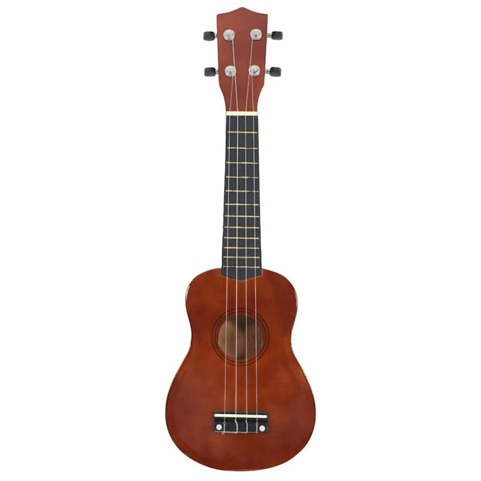 Set ukulele Soprano pentru copii, cu husă, natural, 23" - WALTI WALTI
