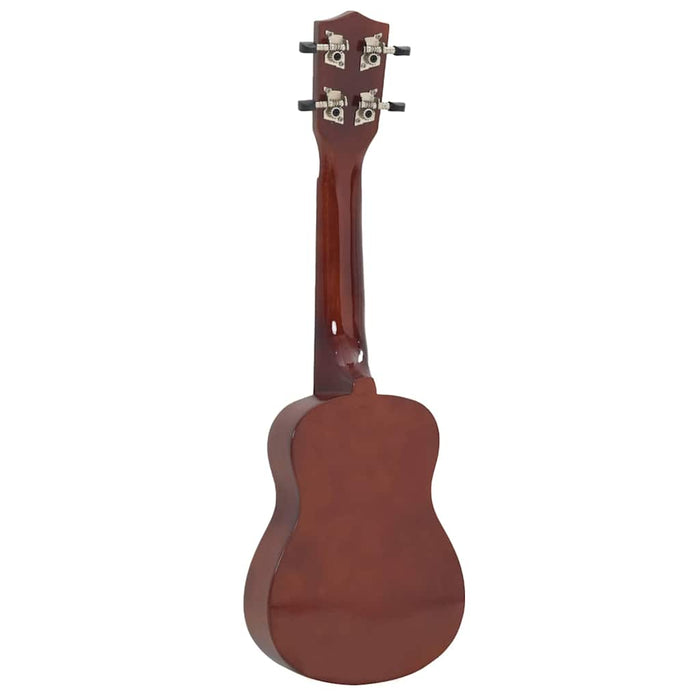 Set ukulele Soprano pentru copii, cu husă, natural, 23" - WALTI WALTI