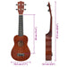 Set ukulele Soprano pentru copii, cu husă, natural, 23" - WALTI WALTI