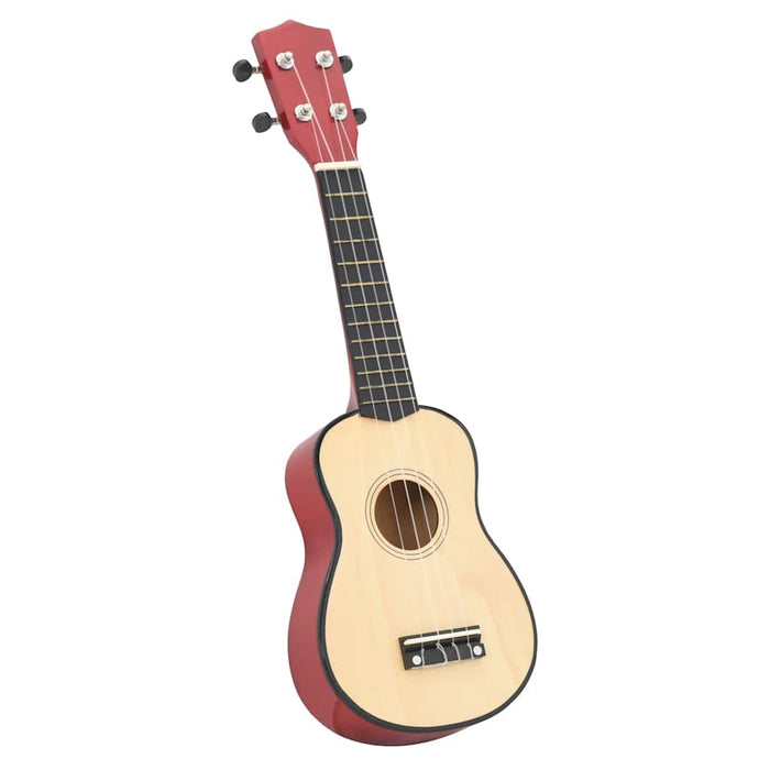 Set ukulele Soprano pentru copii, cu husă, natural, 23" - WALTI WALTI