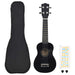 Set ukulele Soprano pentru copii, cu husă, negru, 23" - WALTI WALTI