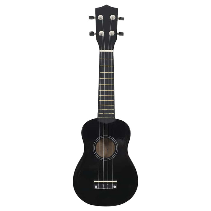 Set ukulele Soprano pentru copii, cu husă, negru, 23" - WALTI WALTI