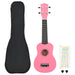 Set ukulele Soprano pentru copii, cu husă, roz, 23" - WALTI WALTI