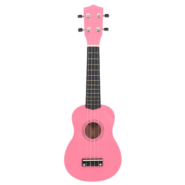 Set ukulele Soprano pentru copii, cu husă, roz, 23" - WALTI WALTI