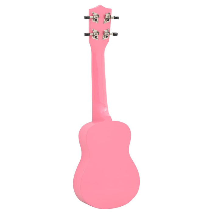 Set ukulele Soprano pentru copii, cu husă, roz, 23" - WALTI WALTI