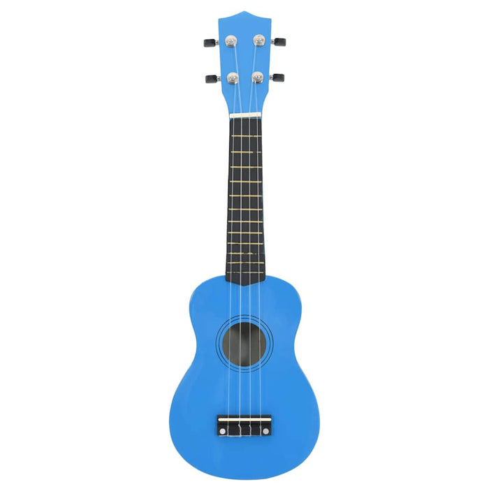 Set ukulele Soprano pentru copii, cu husă, bleu, 23" - WALTI WALTI