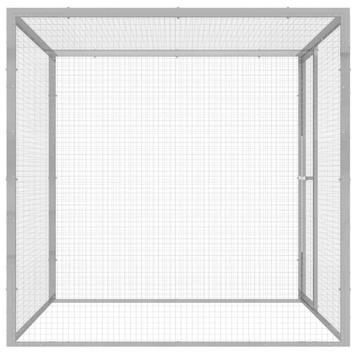 Cușcă pentru pisici, 1,5x1,5x1,5 m, oțel galvanizat - WALTI WALTI