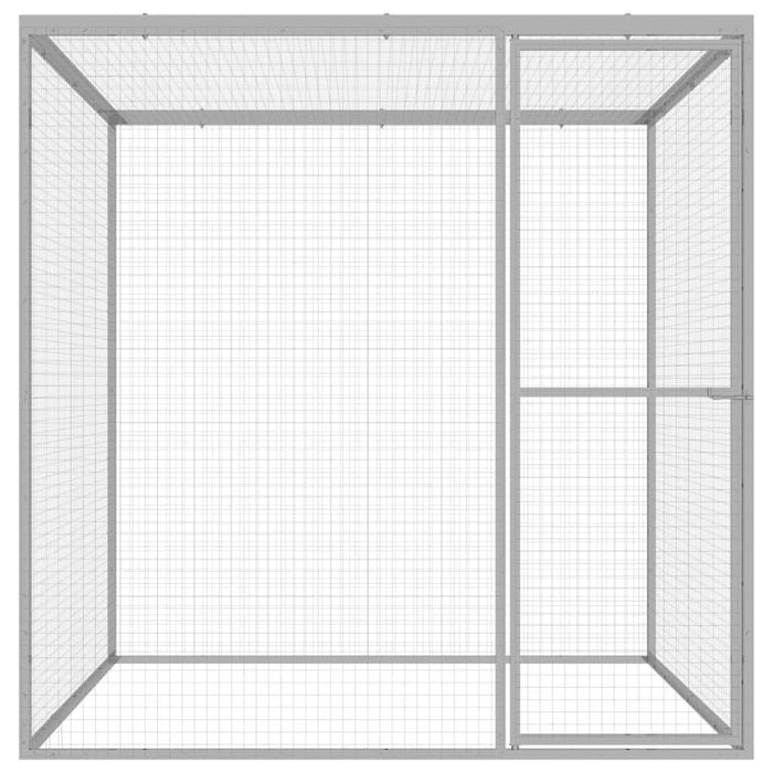 Cușcă pentru pisici, 1,5x1,5x1,5 m, oțel galvanizat - WALTI WALTI