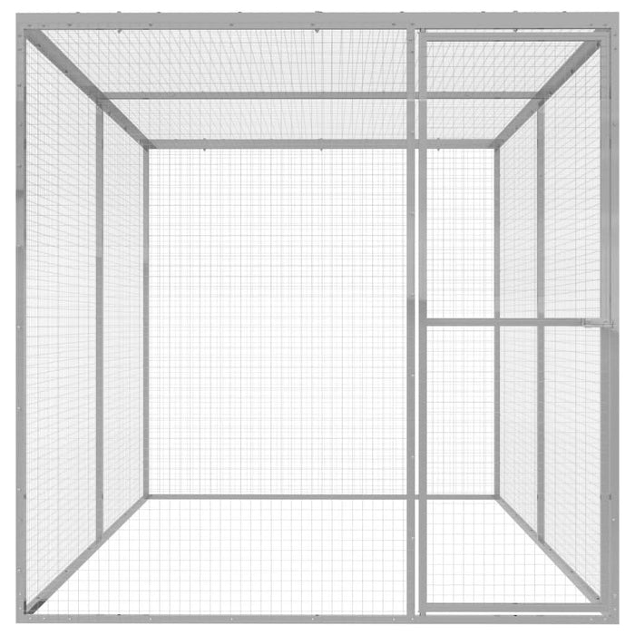 Cușcă pentru pisici, 3x1,5x1,5 m, oțel galvanizat - WALTI WALTI