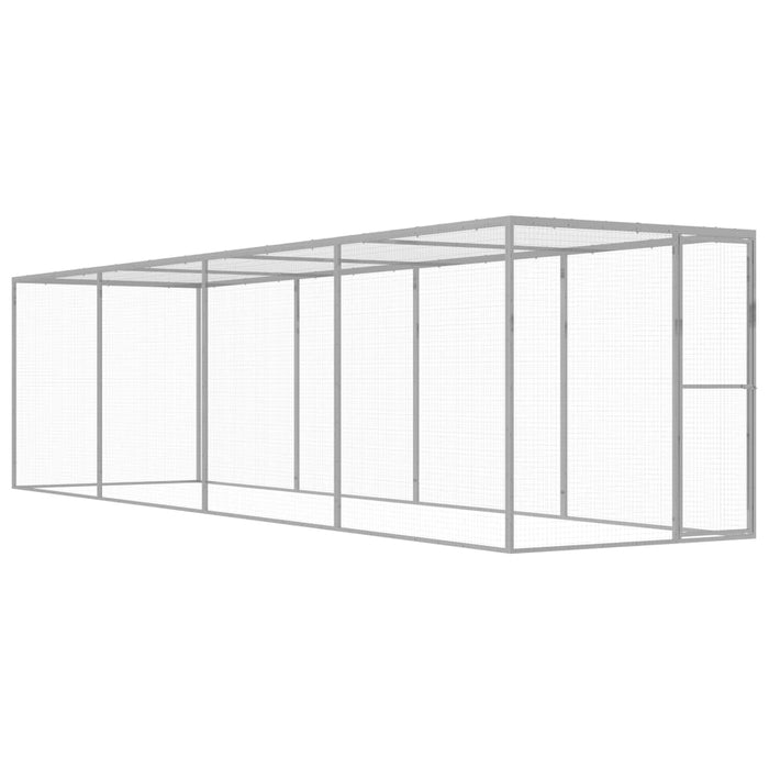 vidaXL Cușcă pentru pisici, 6x1,5x1,5 m, oțel galvanizat - WALTI WALTI