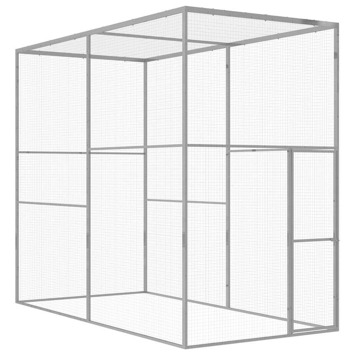 Cușcă pentru pisici, 3 x 1,5 x 2,5 m, oțel galvanizat - WALTI WALTI