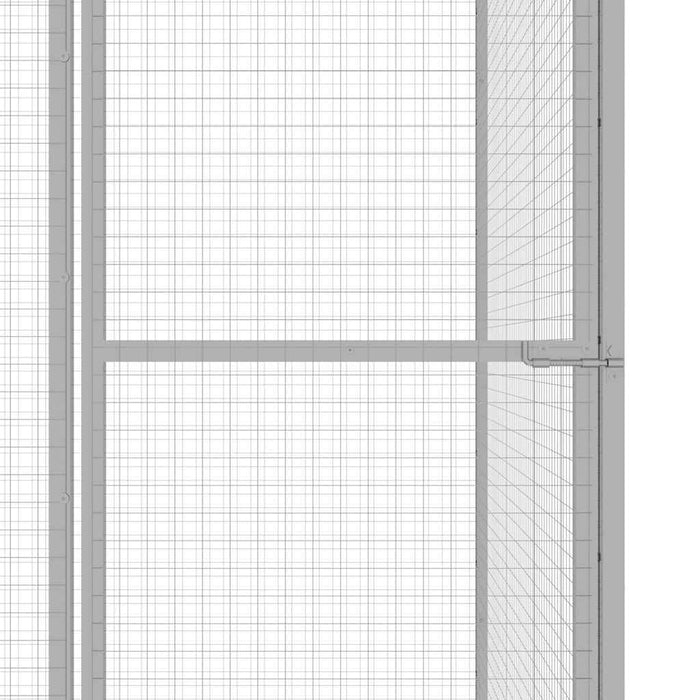Cușcă pentru pisici, 3 x 1,5 x 2,5 m, oțel galvanizat - WALTI WALTI