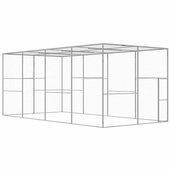 Cușcă pentru pisici, 6x3x2,5 m, oțel galvanizat - WALTI WALTI