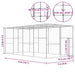 Cușcă pentru pisici, 6x3x2,5 m, oțel galvanizat - WALTI WALTI