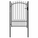 Poartă de gard Negru 100 x 150 cm Oțel vopsit în pulbere - WALTI WALTI
