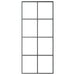 Ușă glisantă, negru, 90x205 cm, aluminiu și sticlă ESG - WALTI WALTI
