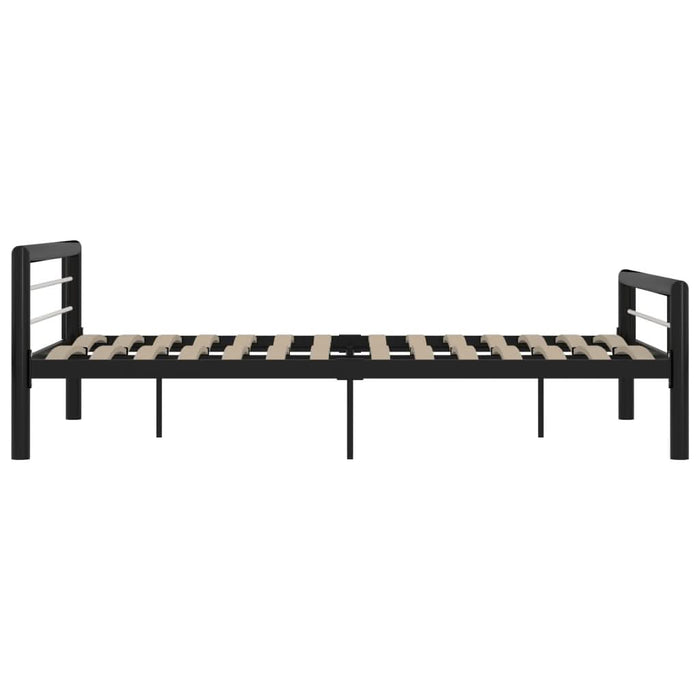 Cadru de pat, negru și alb, 140 x 200 cm, metal - WALTI WALTI