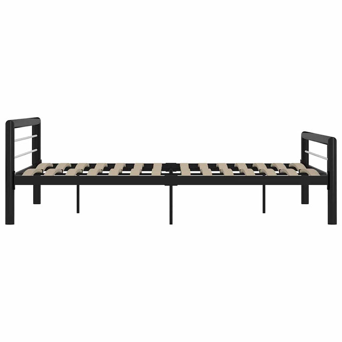 Cadru de pat, negru și alb, 180 x 200 cm, metal - WALTI WALTI