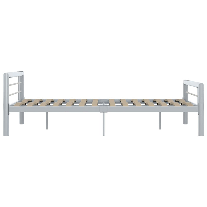 Cadru de pat, gri și alb, 120 x 200 cm, metal - WALTI WALTI