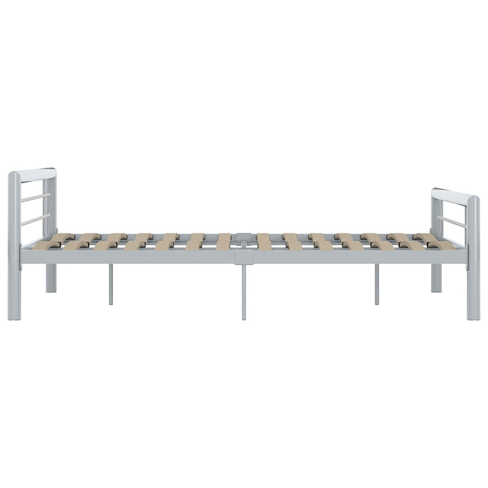 Cadru de pat, gri și alb, 140 x 200 cm, metal - WALTI WALTI
