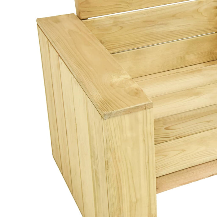 Set mobilier de grădină, 3 piese, lemn de pin tratat - WALTI WALTI
