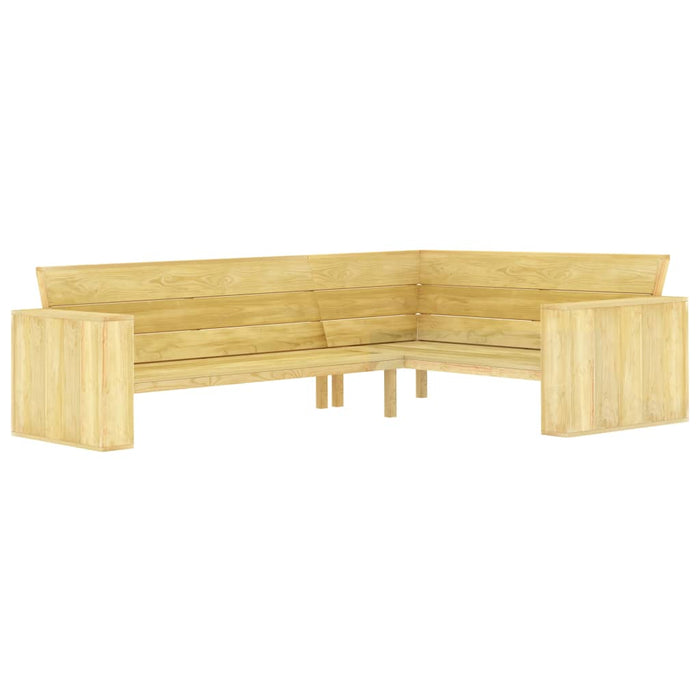 Set mobilier de grădină, 2 piese, lemn de pin tratat WALTI