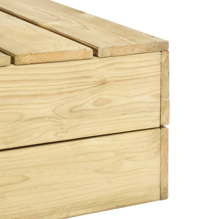 Set mobilier de grădină, 2 piese, lemn de pin tratat WALTI