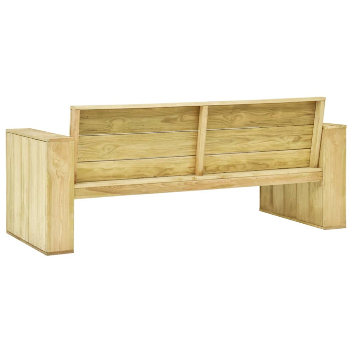 Set mobilier de grădină, 2 piese, lemn de pin tratat - WALTI WALTI
