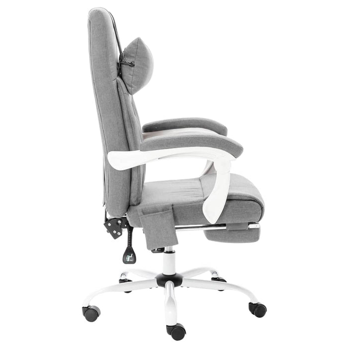 Scaun de birou cu masaj, gri, material textil - WALTI WALTI