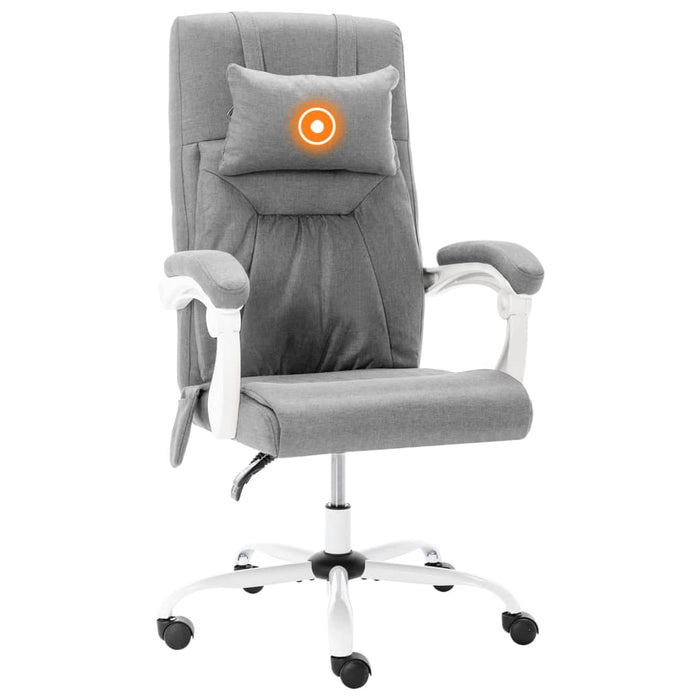 Scaun de birou cu masaj, gri, material textil - WALTI WALTI