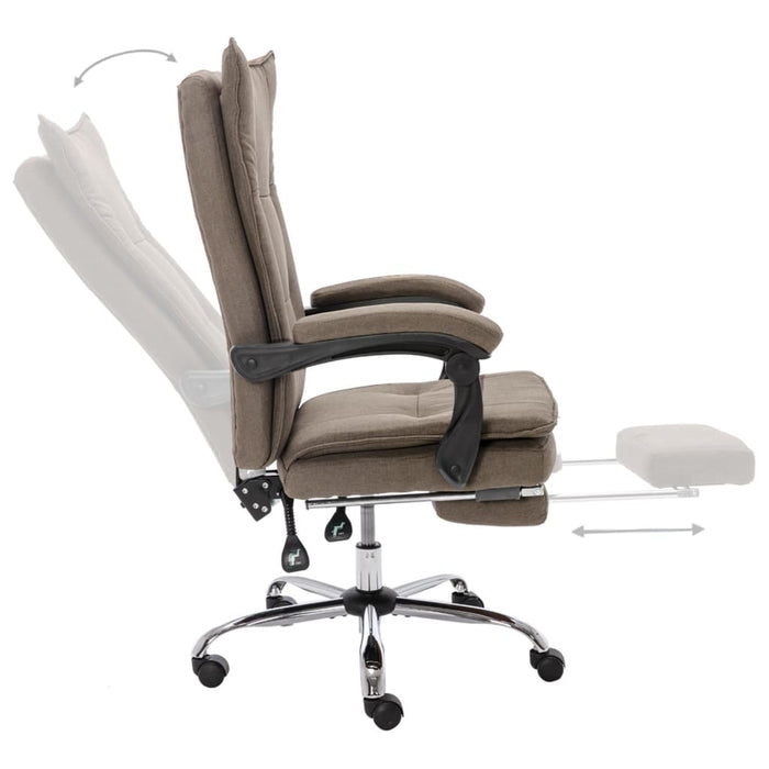 Scaun de birou, gri taupe, material textil - WALTI WALTI