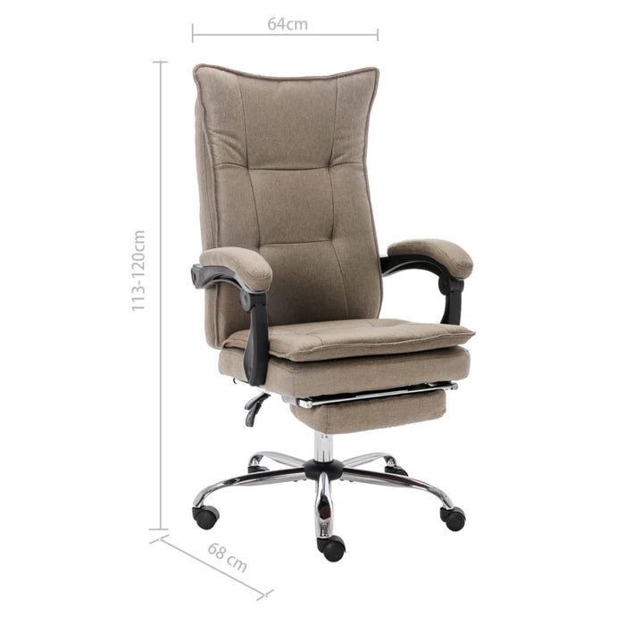 Scaun de birou, gri taupe, material textil - WALTI WALTI