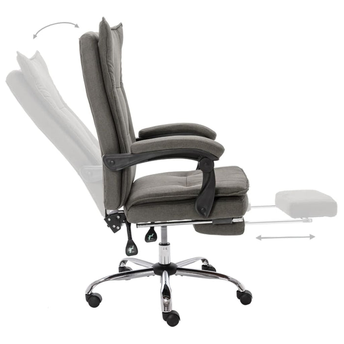 Scaun de birou, gri, material textil - WALTI WALTI