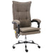 Scaun de birou cu masaj, gri taupe, material textil - WALTI WALTI