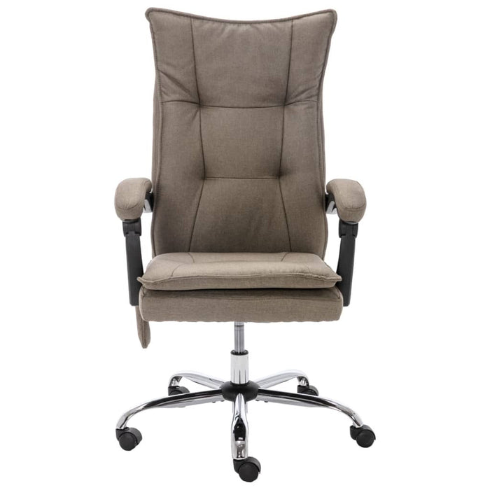 Scaun de birou cu masaj, gri taupe, material textil - WALTI WALTI