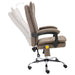 Scaun de birou cu masaj, gri taupe, material textil - WALTI WALTI