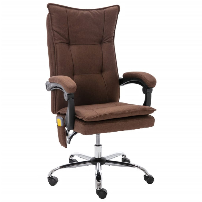 Scaun de birou cu masaj, maro, material textil - WALTI WALTI