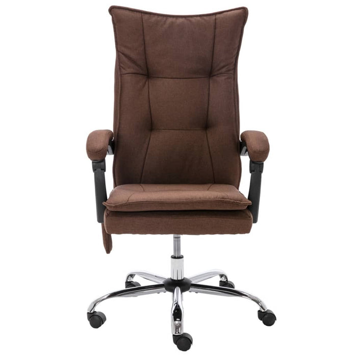 Scaun de birou cu masaj, maro, material textil - WALTI WALTI