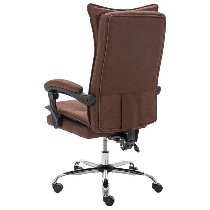 Scaun de birou cu masaj, maro, material textil - WALTI WALTI