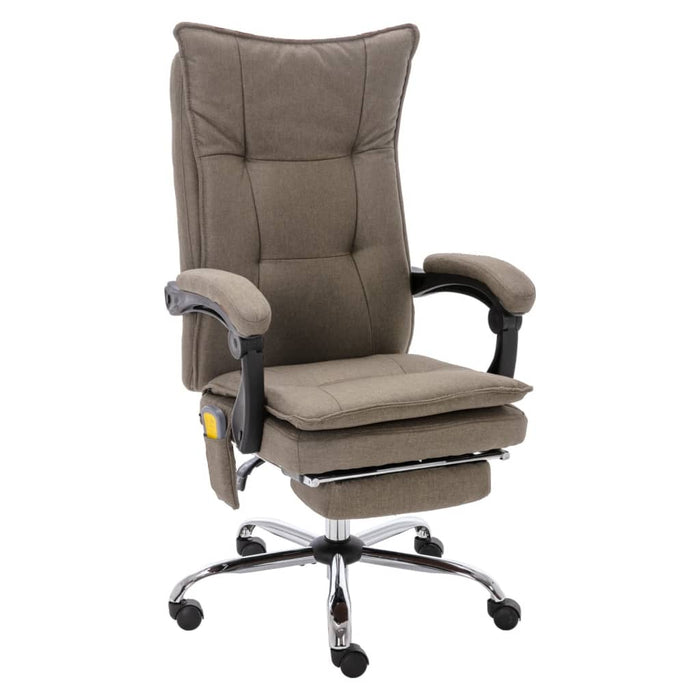 Scaun de birou cu masaj, gri taupe, material textil - WALTI WALTI