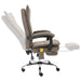 Scaun de birou cu masaj, gri taupe, material textil - WALTI WALTI