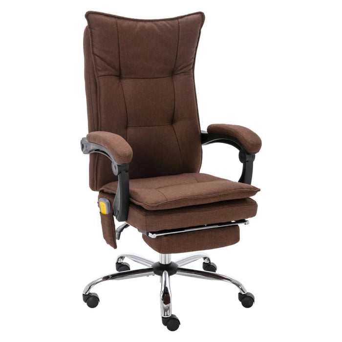 Scaun de birou cu masaj, maro, material textil - WALTI WALTI
